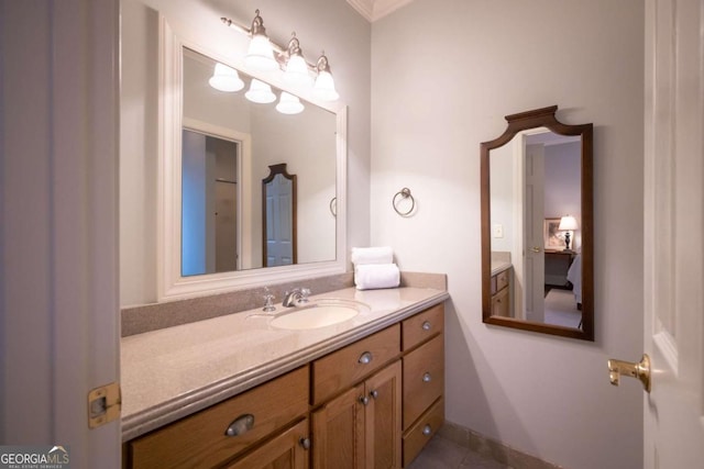 132 Sanderlin Mountain Dr S, Big Canoe, GA 30143 - bathroom with vanity and tile patterned flooring