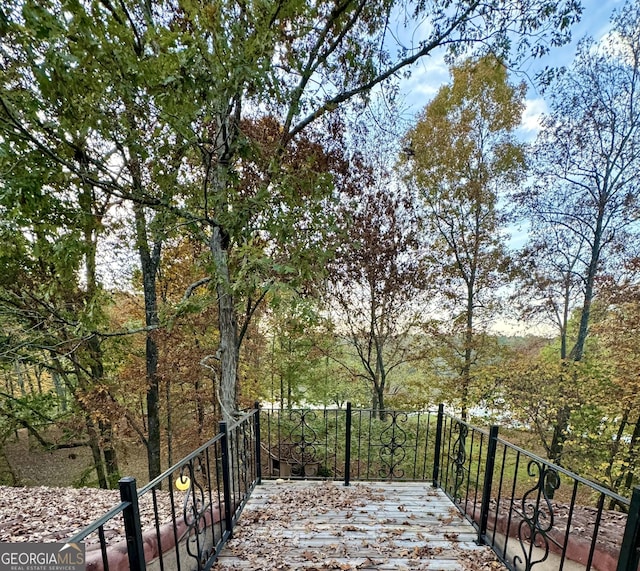 view of wooden terrace