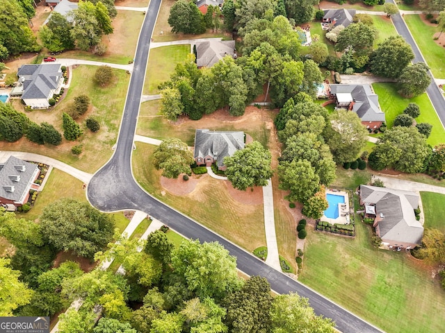 birds eye view of property featuring a residential view