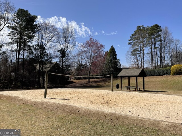 view of property's community with volleyball court