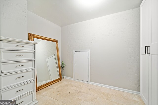 interior space with baseboards