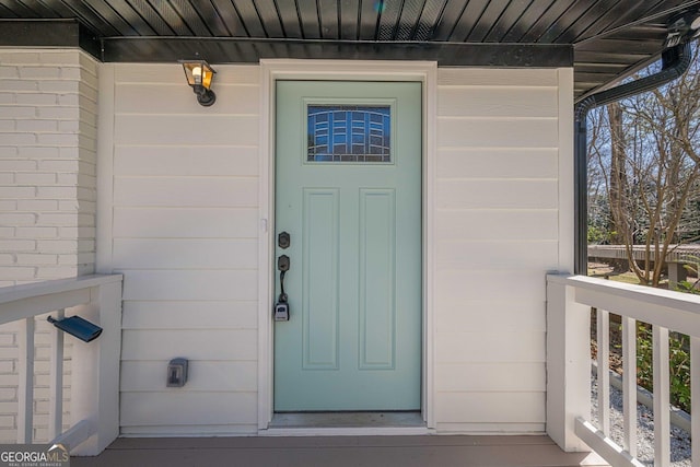 view of entrance to property