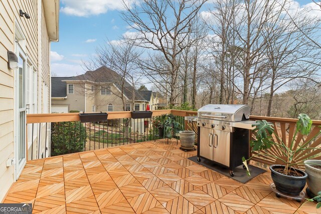 view of patio / terrace with area for grilling