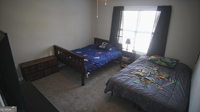 bedroom with carpet flooring