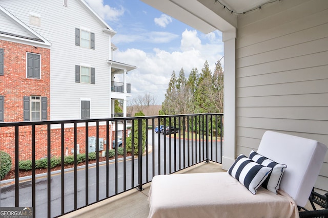 view of balcony