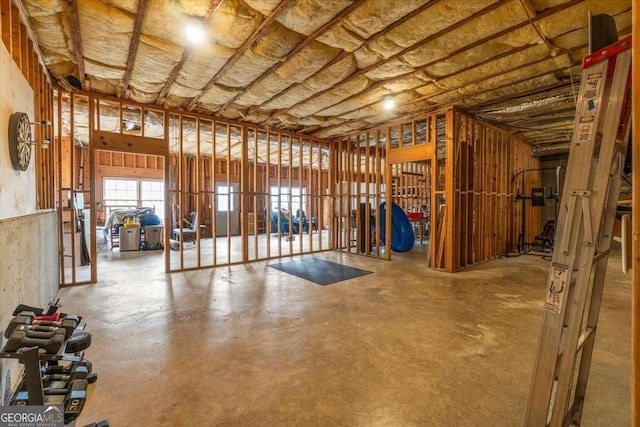 miscellaneous room featuring concrete floors