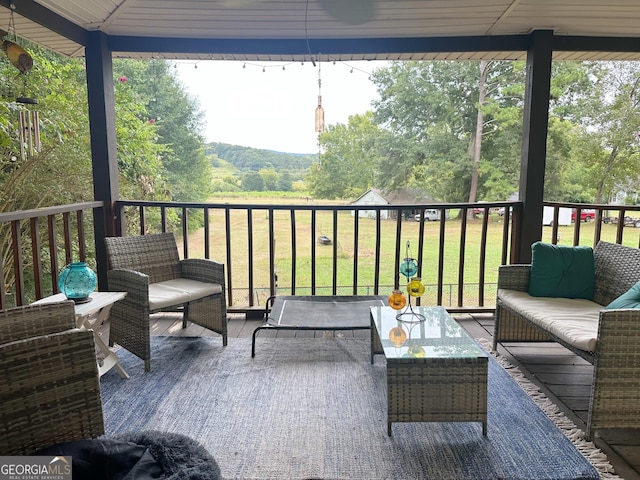 746 Thomas Rd, Trion, GA 30753 - balcony featuring an outdoor hangout area