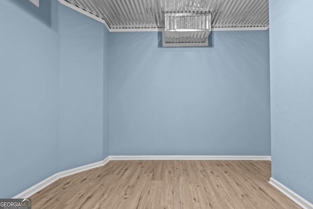 spacious closet featuring wood finished floors