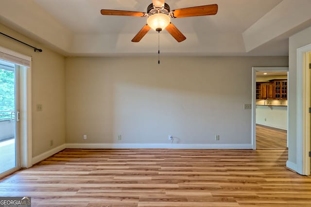 116 Smoky Mountain Ln Unit 103, Clayton, GA 30525 - unfurnished room with light wood finished floors and a ceiling fan