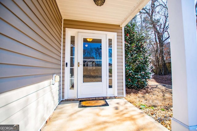 view of property entrance