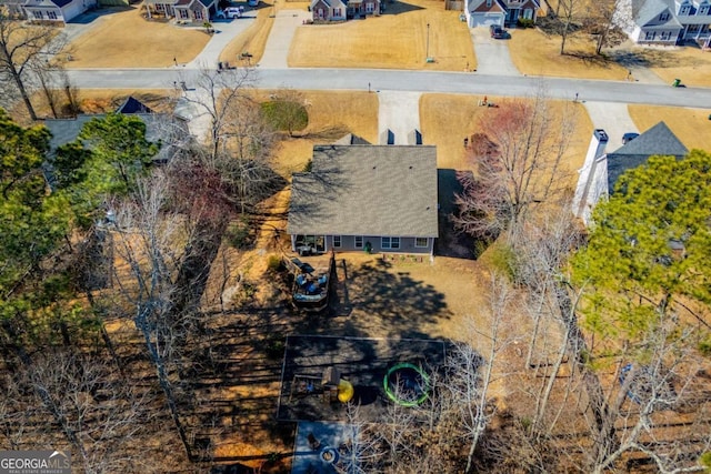 drone / aerial view featuring a residential view