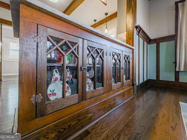 interior details featuring wood finished floors