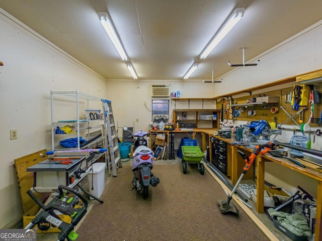 view of storage room