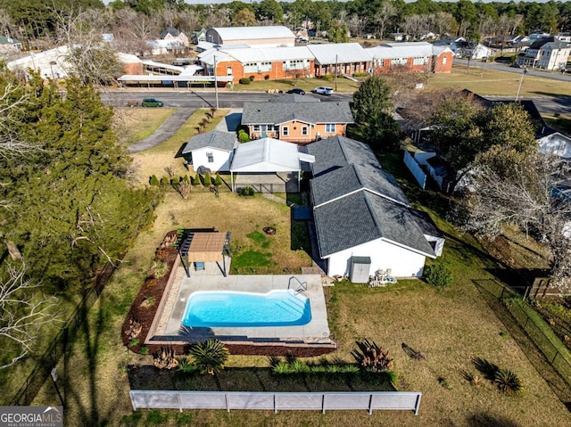 drone / aerial view featuring a residential view