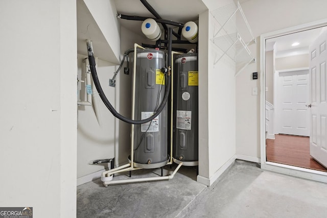 utilities with water heater