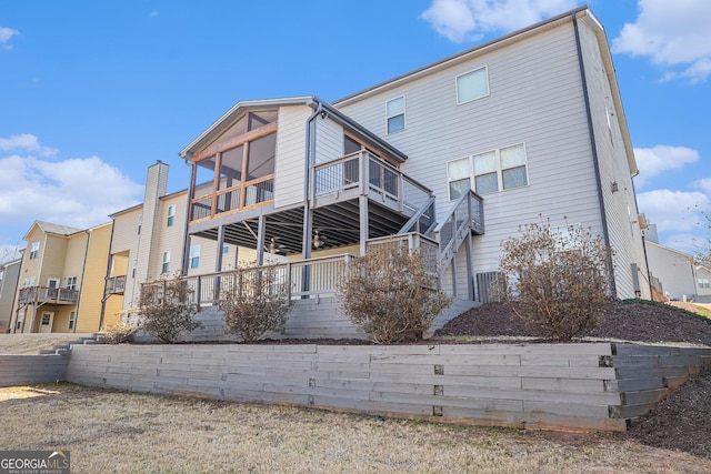 view of rear view of property