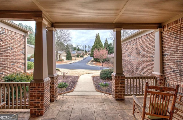 view of patio / terrace featuring a porch