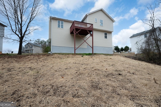 view of back of property