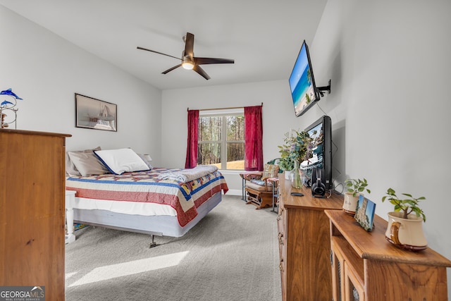 104 Eagle Heights Dr, Maysville, GA 30558 - bedroom with a ceiling fan and carpet