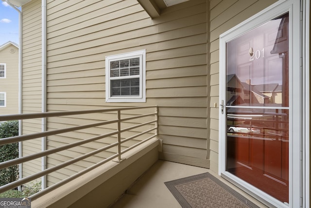 view of balcony