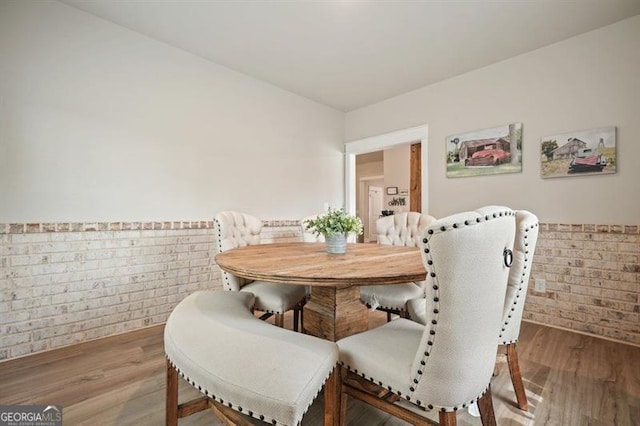 1312 Mcgarity Rd, Temple, GA 30179 - dining space featuring wood finished floors and wainscoting