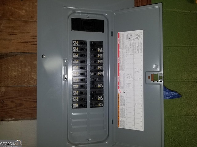 utility room with electric panel