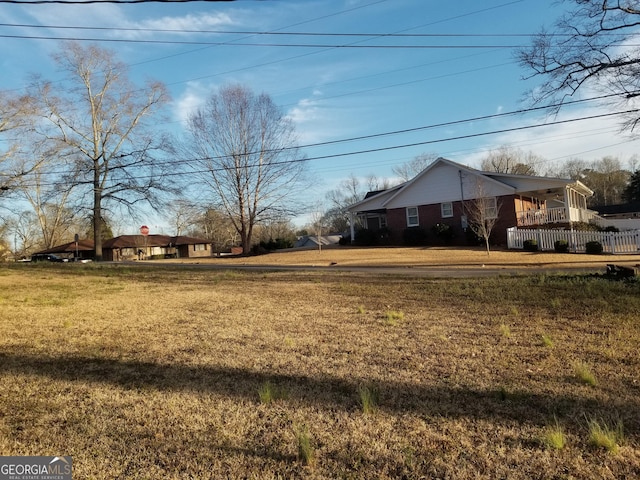view of yard