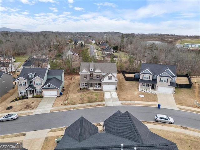 birds eye view of property featuring a residential view