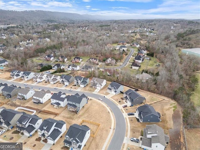 bird's eye view featuring a residential view