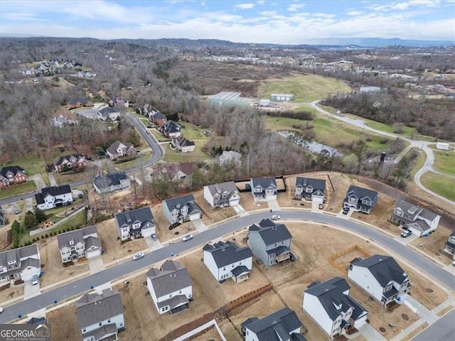 birds eye view of property featuring a residential view