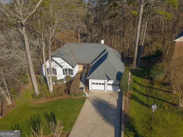 birds eye view of property