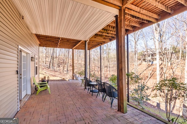 view of patio / terrace featuring outdoor dining area