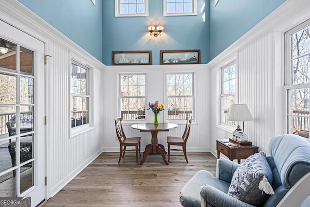 sunroom / solarium with plenty of natural light