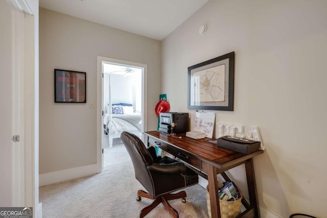 310 Research Dr Unit 303, Athens, GA 30605 - home office featuring light carpet and baseboards