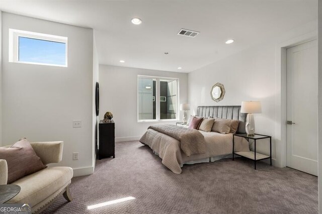 241 Maynard Ter SE Unit 17, Atlanta, GA 30316 - bedroom with recessed lighting, baseboards, visible vents, and carpet flooring
