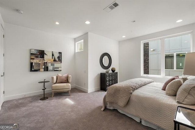 241 Maynard Ter SE Unit 17, Atlanta, GA 30316 - carpeted bedroom featuring baseboards, visible vents, and recessed lighting