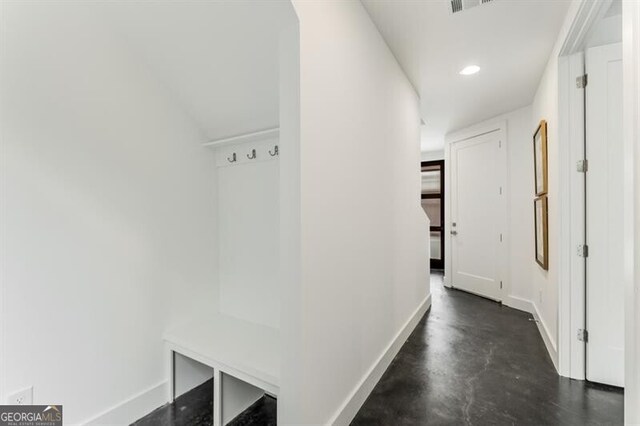 241 Maynard Ter SE Unit 17, Atlanta, GA 30316 - hallway with finished concrete floors, recessed lighting, and baseboards