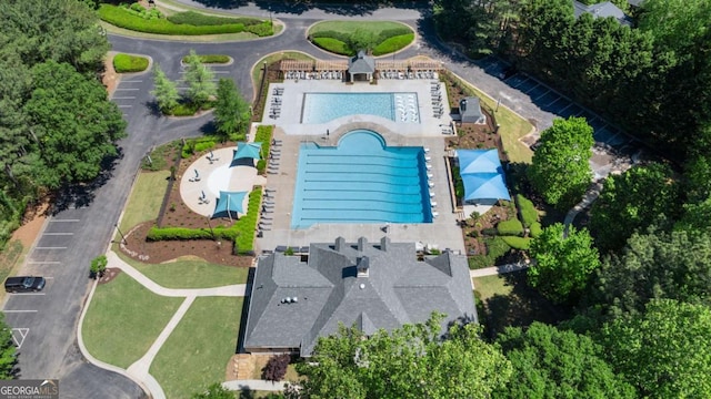 birds eye view of property