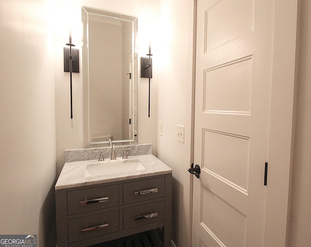 bathroom with vanity