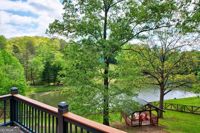 1650 Loving Rd, Morganton, GA 30560 - wooden terrace featuring a lawn and fence