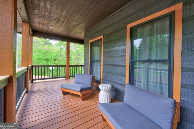 1650 Loving Rd, Morganton, GA 30560 - wooden terrace featuring covered porch