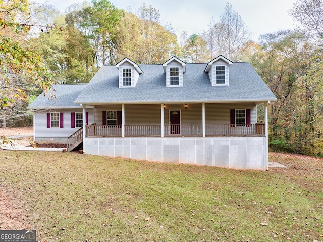 902 Grove Level Rd, Maysville, GA 30558 - cape cod-style house with a shingled roof and a front yard