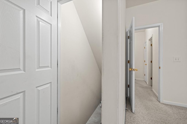 902 Grove Level Rd, Maysville, GA 30558 - hallway featuring light colored carpet and baseboards
