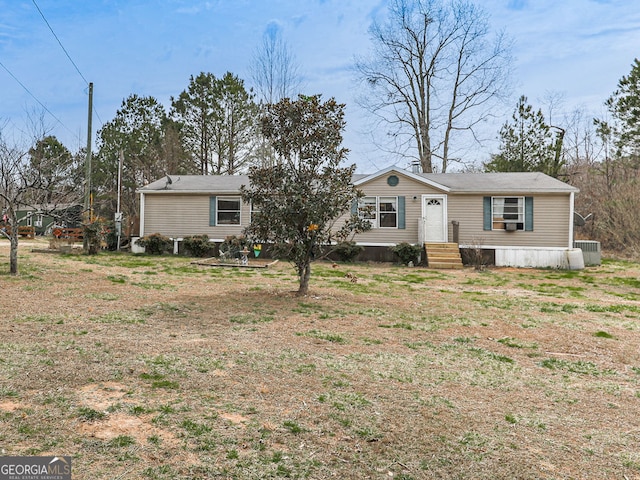 manufactured / mobile home with entry steps