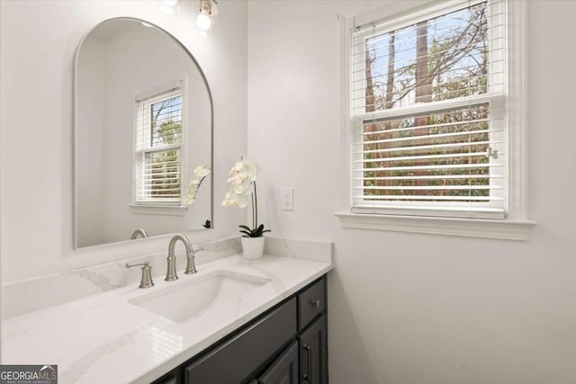 bathroom featuring vanity