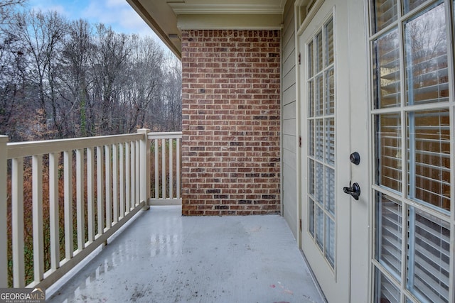 view of balcony