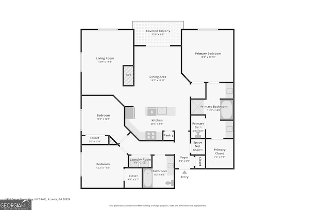 1910 Cedar Glenn Unit 4401, Atlanta, GA 30339 - room layout