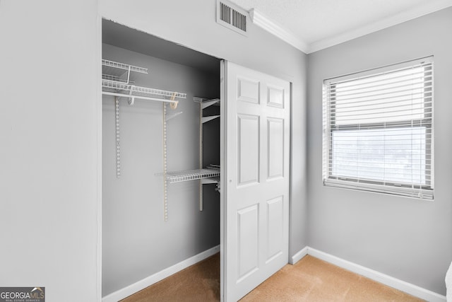 closet with visible vents