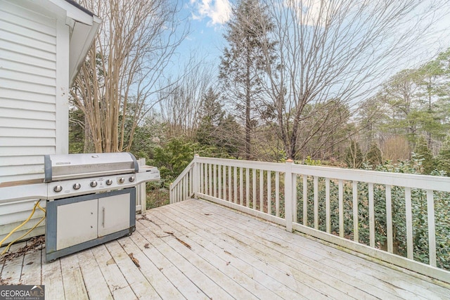 deck with grilling area