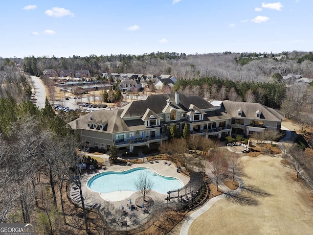 birds eye view of property